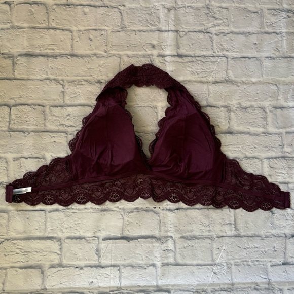 Zenana Outfitters Purple Lace Halter Top Bralette 2XL EUC - Picture 3 of 12